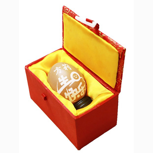 蛋雕工艺品礼物客厅简约客摆件生日情侣特色手工刻字定制惊喜礼物