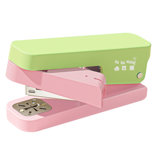 糖果色可旋转标准订书机办公用订书器可订中缝学生用大钉书机家用型省力高颜值中号定厚书订中缝装订办公用品