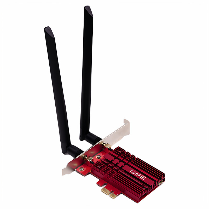 PCIE无线网卡AX210/AX200双频WiFi6千兆5G台式电脑内置wifi接收器蓝牙WiFi二合一台式机WiFi6