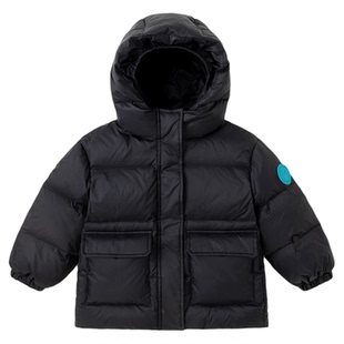 嘟嘟家儿童短款羽绒服冬季三防男童外套保暖女童滑雪服蓄热冬装新