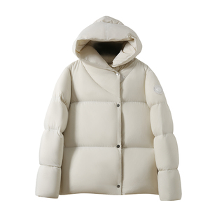 YANGLE_2025冬季新款连帽时尚洋气高级感超好看泡芙短款鹅绒服女