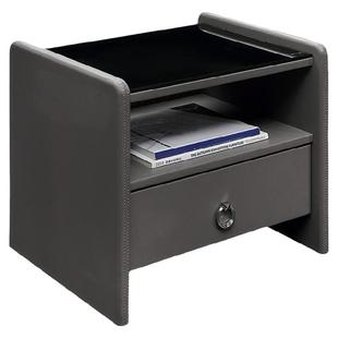 慕思床头柜 卧室现代简约储物柜简易收纳置物柜美式轻奢床头柜