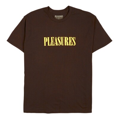 PLEASURES基础LOGO纯棉短袖T恤