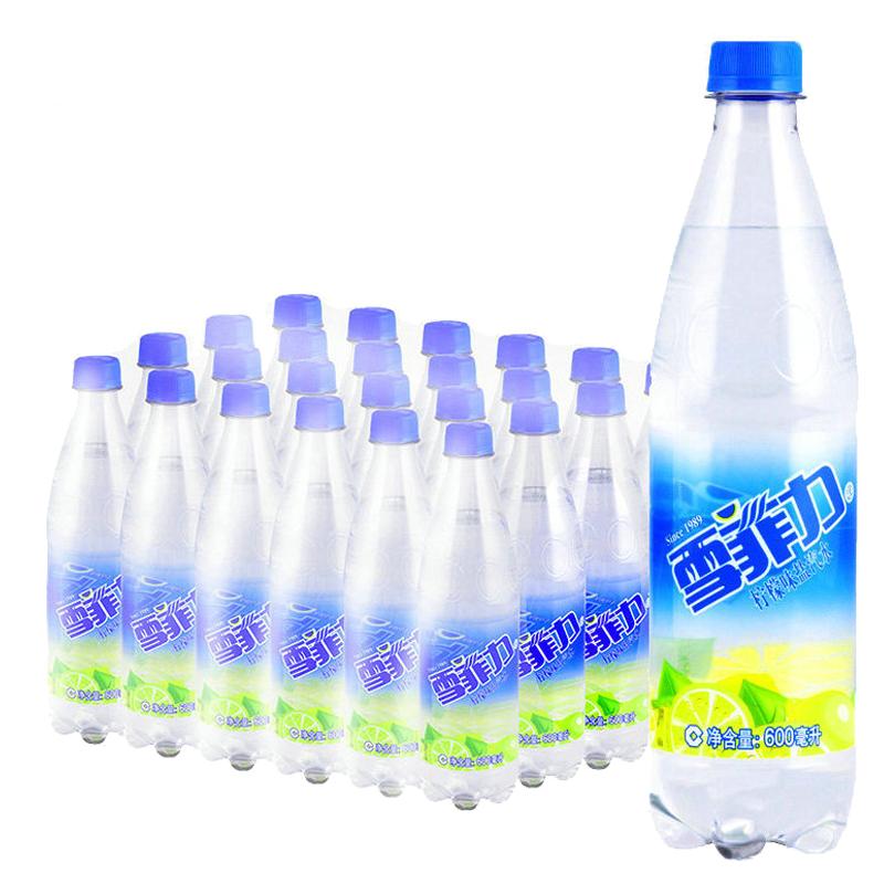 可口可乐雪菲力盐汽水600ml*24瓶整箱柠檬口味防暑降温汽水饮料