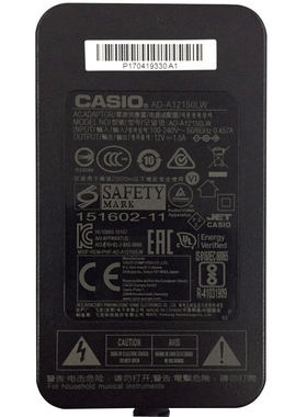 卡西欧电子琴原装电源适配器12V1.5A电钢琴电源线PX160/358/330