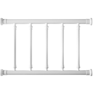 儿童安全窗户防护栏免打孔欧式阳台落地窗飘窗栏杆铝合金围栏家用