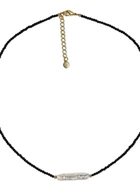 TO TO FIND 天然巴洛克珍珠项链时尚简约叠戴锁骨链