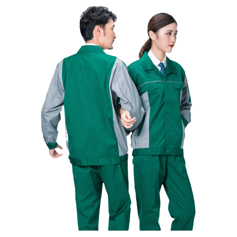 長(zhǎng)袖園林綠化工作服套裝男女保潔物業(yè)工裝制服秋冬園藝勞保服定制