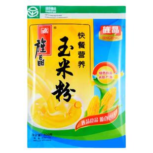 旌晶玉米粉400g*5袋装四川即食冲饮熟玉米粉原味玉米糊羹早餐代餐
