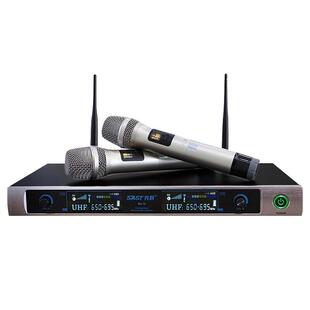 先科无线话筒家用专业ktv手持一拖二唱歌会议U段调频卡拉OK麦克风