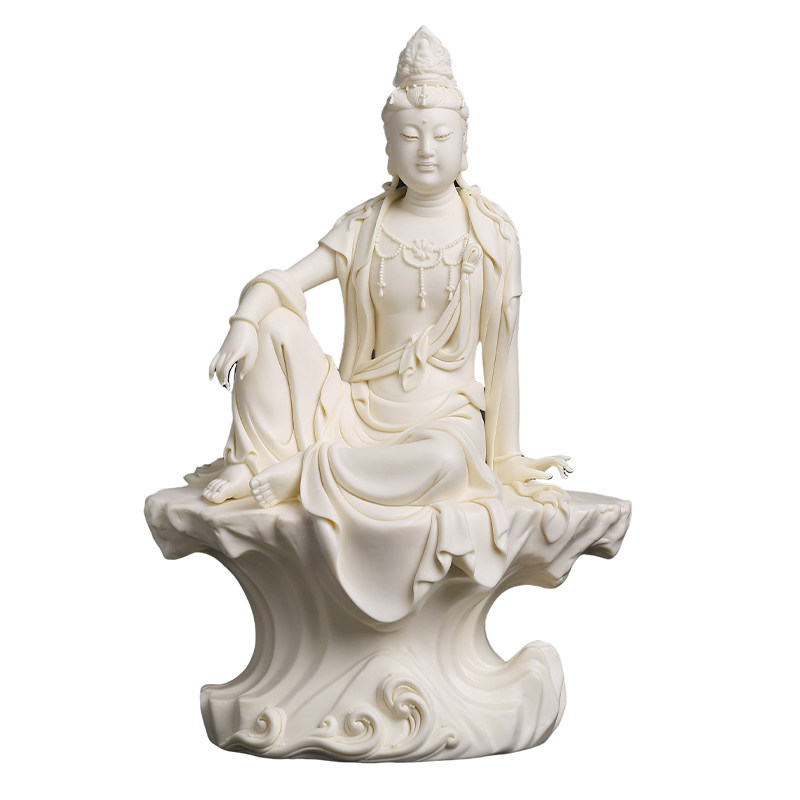 《坐岩观音》李光涌大师作品
