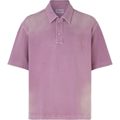 【折扣】Solid Homme 夏男多巴胺宽松刺绣棉质平纹布Polo衫