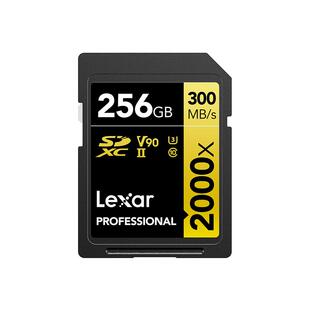 雷克沙sd卡256g相机内存卡v90高速UHS-II专用4K8K单反储存卡2000X