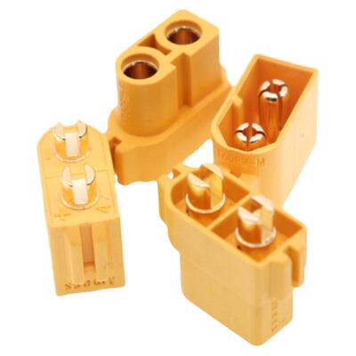 XT60PM航模动力电池插头PCB骑板安装版锂电池电调电源接口连接器