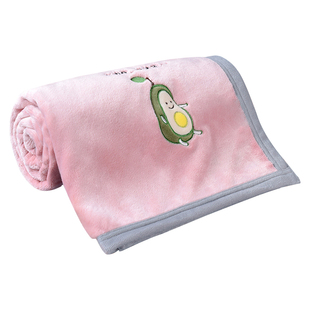 小毯子盖腿办公室午睡毯珊瑚绒毛毯小尺寸车用小孩幼儿园秋冬款