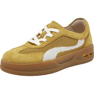 SKAP圣伽步女鞋2026春季新款德训鞋舒适透气复古板鞋女款休闲鞋