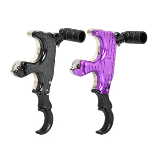 刀锋撒放器火球握撒复合弓三四指切换握式两用钢珠弓户外射箭配件