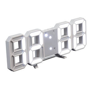 3D数字挂墙钟夜光led电子钟表客厅表桌面时钟立体钟多功能小闹钟