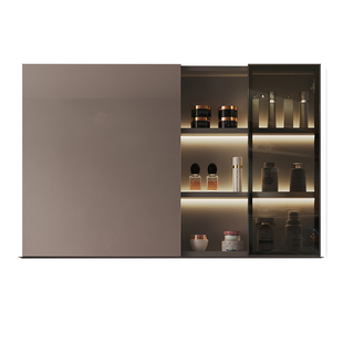 智能浴室镜柜卫生间挂墙式感应化美妆镜柜单独风水镜子收纳一体柜