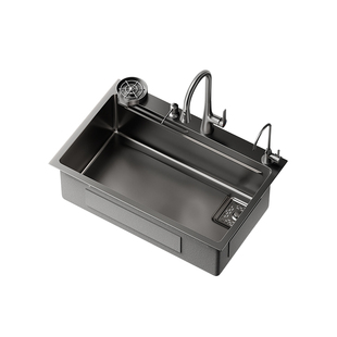 东鹏304不锈钢厨房加厚水槽洗菜盆双槽改大单槽家用洗碗池台下M1