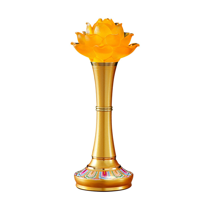充电LED莲花灯佛灯佛供灯神台灯