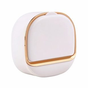 轻奢家用迷你香皂盒浴室卫生间翻盖肥皂盒壁挂式免打孔沥水置物架