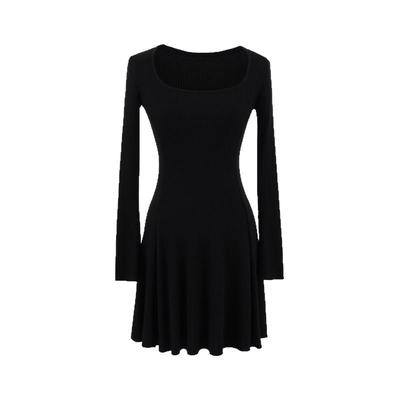 怪力酱小个子针织连衣裙