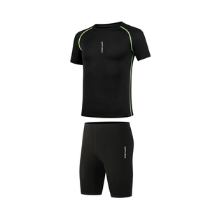 胖儿童速干运动套装2026夏季男童紧身衣训练服短袖篮球足球体能服