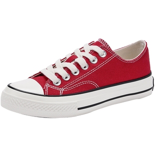 热风厚底帆布鞋女款2025年秋季新款透气轻便百搭女鞋通勤休闲鞋子