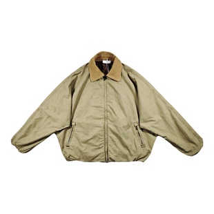 GETUP 设计师原创秋冬新款日系复古拼接真皮领子外套休闲潮牌夹克