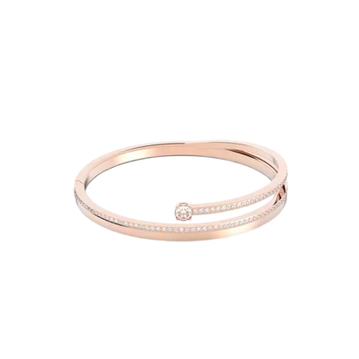 施华洛世奇Fresh 圆形切割手镯精致高级感手环时尚百搭镯子送礼物