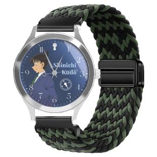 适用麦和名侦探柯南手表盲盒表带磁吸编织透气男女款初高中生腕带