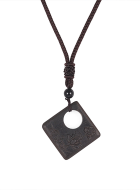 方檀莲韵~寓意好运莲莲吊坠项链