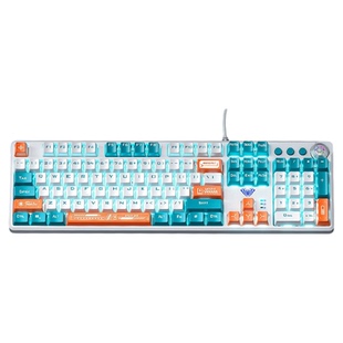 狼蛛F2088pro机械键盘有线无线电竞游戏办公台式电脑青茶轴108键