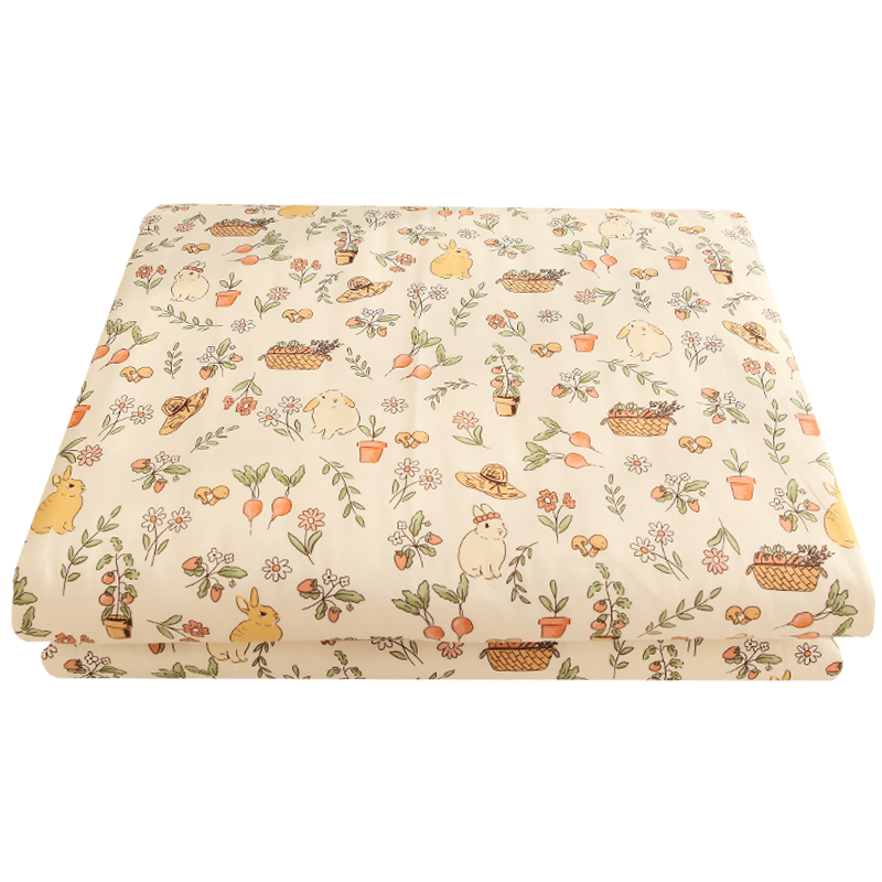 松果和小兔100纯棉被套单件150x200学生宿舍单人200x230双人被罩