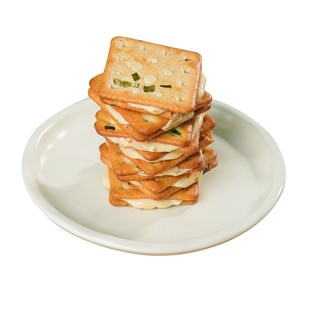 香葱牛轧糖夹心饼干 牛乳牛扎台湾古早手工网红休闲零食 一闻一食