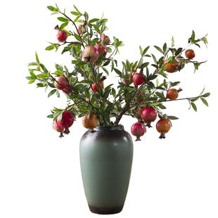 景德镇陶瓷罐中美式复古干花水养花瓶客厅装饰电视柜轻奢插花摆件