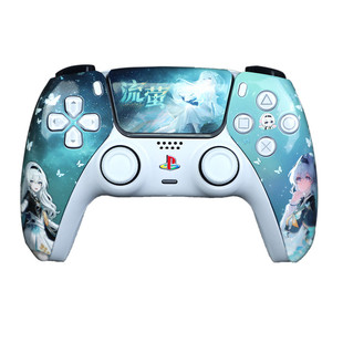 索尼PS5手柄原装游戏霍尔摇杆ds5来图定制手柄无线控制器流萤主题