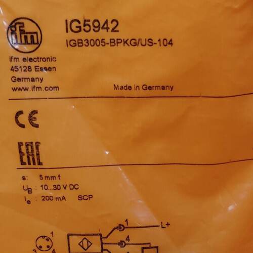 议价IFM IG5942 IG6084 IG6118 IG6126 全新原装正品易福门  现货