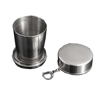 304不锈钢折叠杯子便携式耐高温户外旅行压缩杯可伸缩漱口小水杯