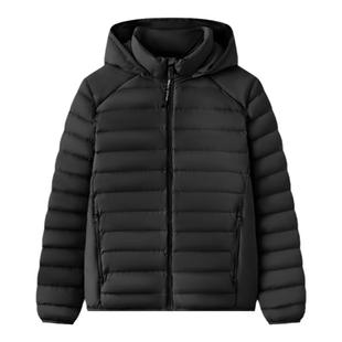 [可脱卸帽子]Marc O'Polo冬季新款外套简约保暖轻薄鱼骨羽绒服男