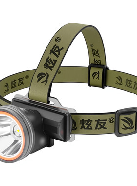 IPX8潜水强光远射充电头灯