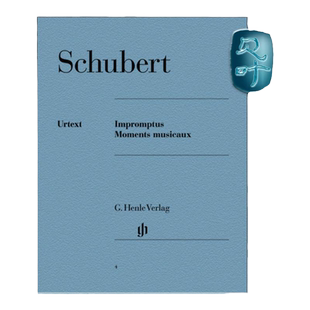 亨乐原版 舒伯特 即兴曲与音乐瞬间 钢琴带指法 Schubert Impr. u. Moments Mus HN4