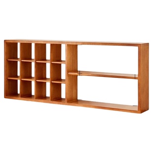 家逸实木组合水杯置物架展示架餐边收纳架子储物架墙上桌上杯子架