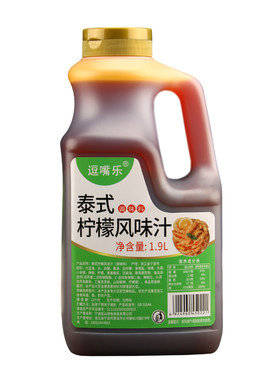 逗嘴乐泰式柠檬风味1.9l瓶装调料