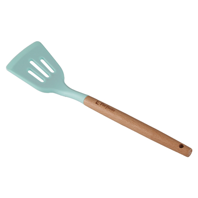 Perfecto木手柄漏勺家用厨房捞饺子面鱼漏勺硅胶捞面耐高温食品级