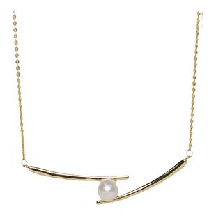 “误入浮华”优雅小众一字形项链小众饰品