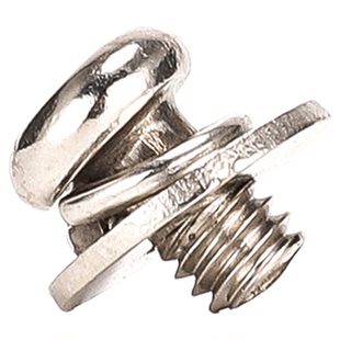 圆头加大平垫弹垫三组合螺丝加大垫片镀镍白锌机螺钉圆形彩锌M4M5