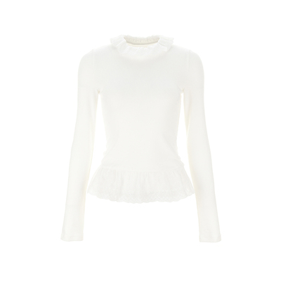 wanatry蕾丝花边装饰内搭打底衫