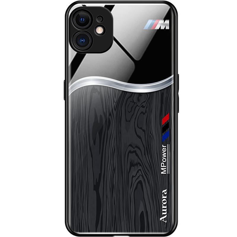 适用于oppoA2手机壳玻璃木纹新款个性网红创意保护套镜面时尚潮牌a2硅胶手机套简约高颜值外壳全包简约潮款